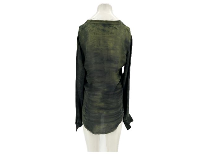 Autre Marque Blusa de seda RAQUEL ALLEGRA Verde - vista 2