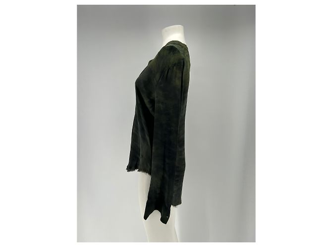 Autre Marque Blusa de seda RAQUEL ALLEGRA Verde - vista 4