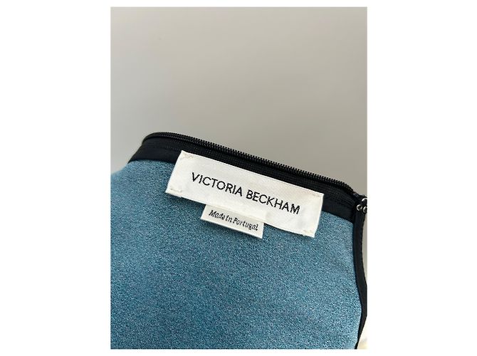 Abito lungo floreale blu con maniche lunghe Victoria Beckham - vista 5