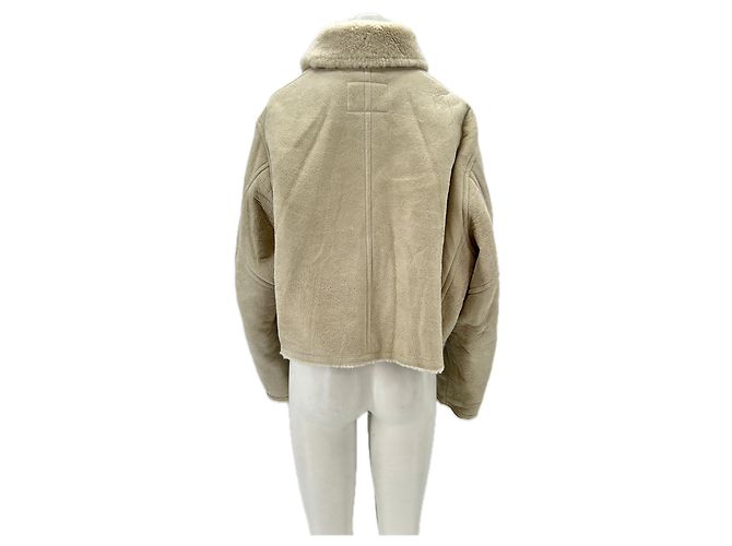 Isabel Marant Etoile Chaqueta de shearling beige - vista 2