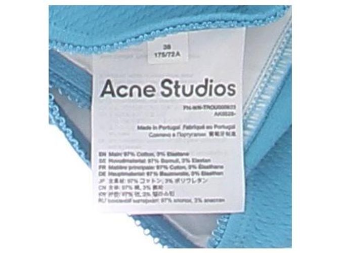 Capri in cotone blu Acne Studios - vista 6