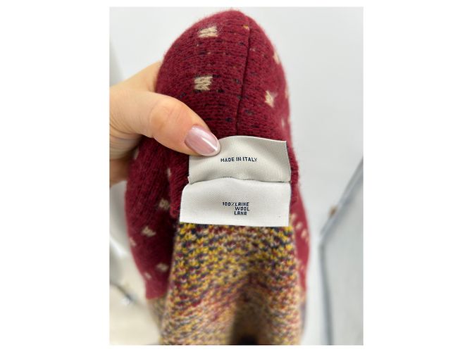 Pierre Louis Mascia Wollcardigan mehrfarbig mit Gürtel Mehrfarben - Ansicht 6