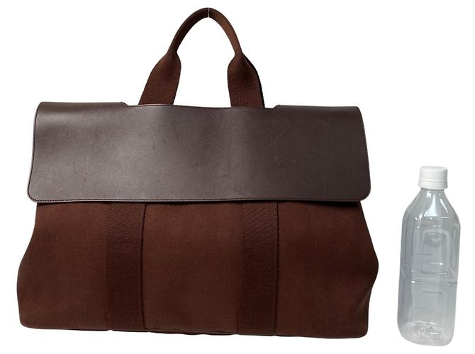 Borsa tote Valparaiso MM di Hermès con pochette per donne Marrone - vista 11