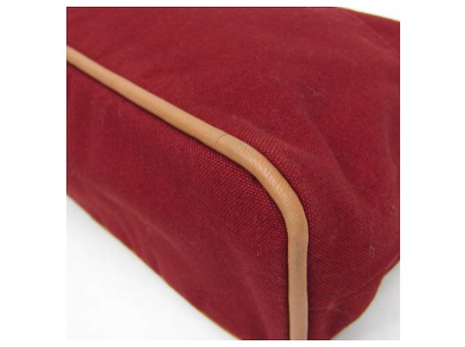 Pochette in Cotone e Pelle Hermès Bolide MM da Donna Bordeaux, Marrone - vista 4