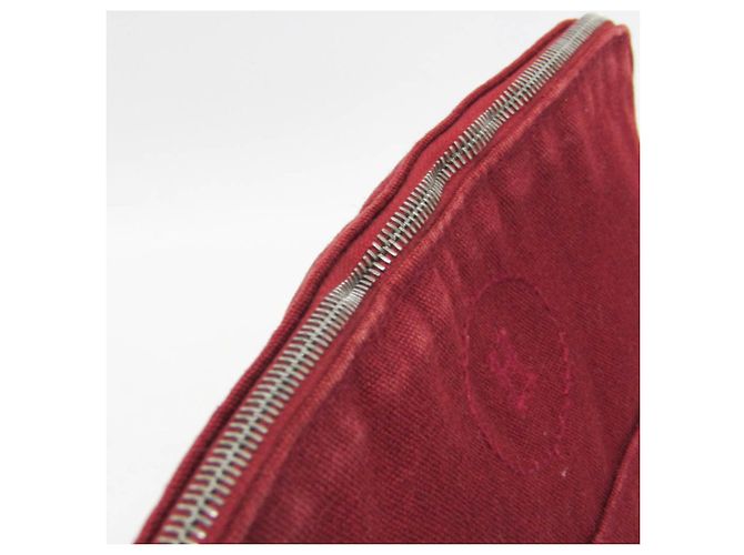 Pochette in Cotone e Pelle Hermès Bolide MM da Donna Bordeaux, Marrone - vista 8