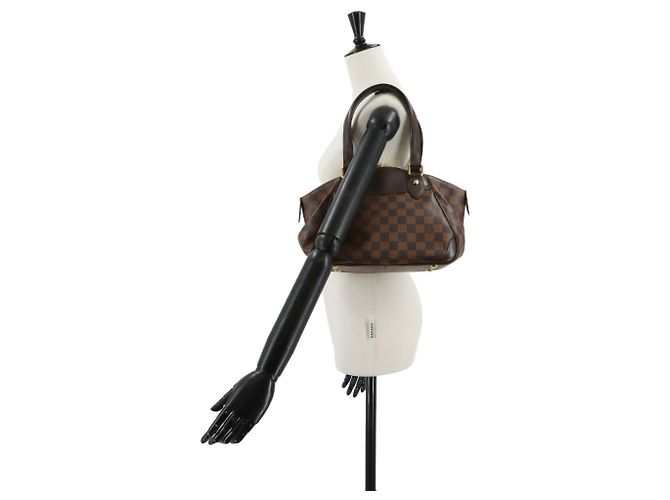 Borsa Louis Vuitton Damier Verona PM, marrone ebano, hardware dorato. - vista 10