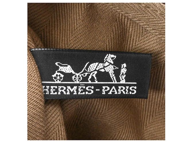Hermès Borsa HERMES Valparaiso PM, pelle Toile Etoupe, per donne. Marrone - vista 11