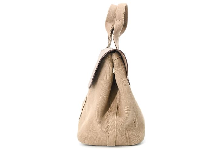 Hermès Borsa HERMES Valparaiso PM, pelle Toile Etoupe, per donne. Marrone - vista 4