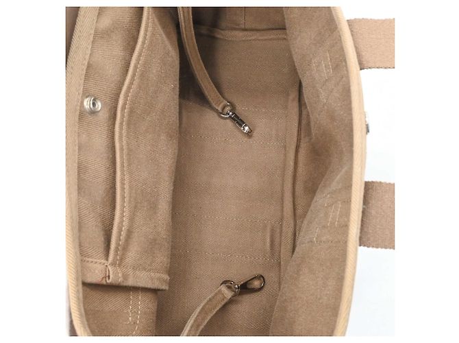 Hermès Borsa HERMES Valparaiso PM, pelle Toile Etoupe, per donne. Marrone - vista 9