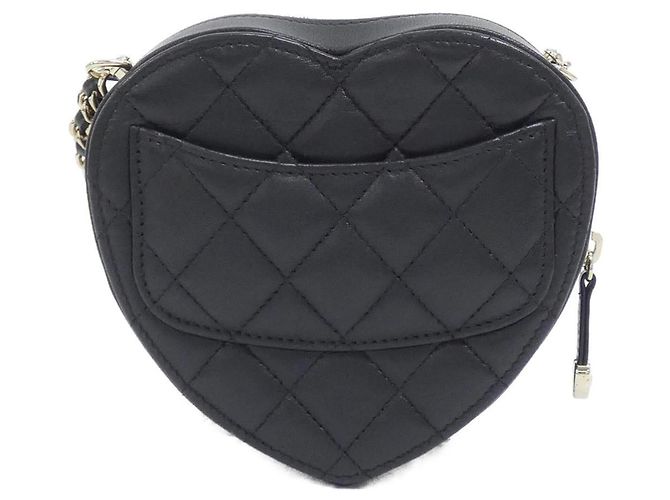 Borsa a spalla Chanel in pelle nera Nero - vista 2