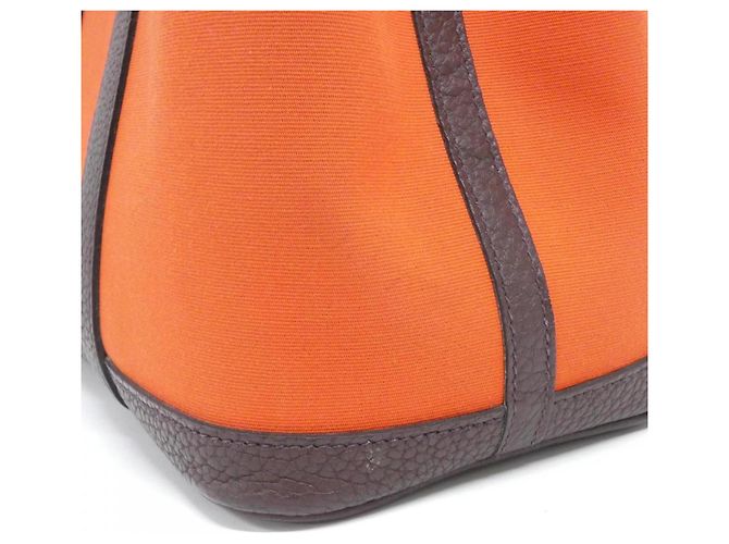 Borsa Hermès Garden Party Verso Arancione - vista 3