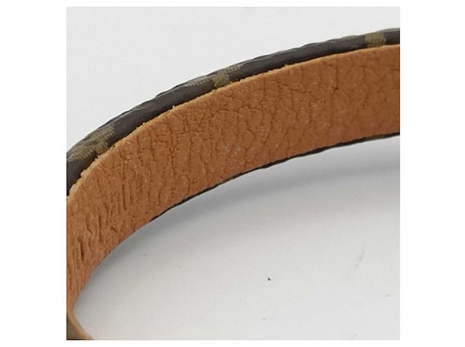 LOUIS VUITTON Bracciale Louis Vuitton Braslet Speedy Marrone Oro Monogram Empreinte Donna - vista 10
