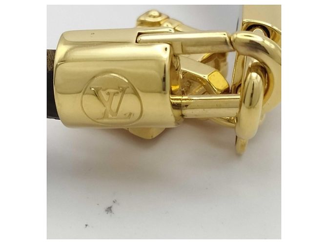 LOUIS VUITTON Bracciale Louis Vuitton Braslet Speedy Marrone Oro Monogram Empreinte Donna - vista 6