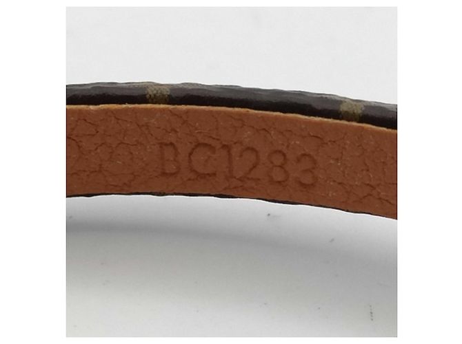 LOUIS VUITTON Bracciale Louis Vuitton Braslet Speedy Marrone Oro Monogram Empreinte Donna - vista 8
