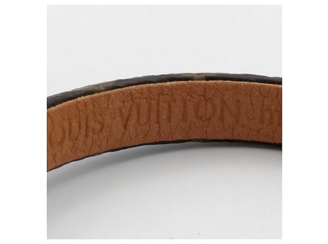 LOUIS VUITTON Bracciale Louis Vuitton Braslet Speedy Marrone Oro Monogram Empreinte Donna - vista 9