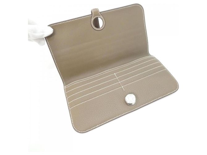 Hermès Hermes Dogon Long Wallet Brown - view 8