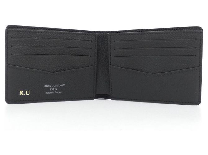 Portafoglio Slender Damouflage di Louis Vuitton Nero - vista 4
