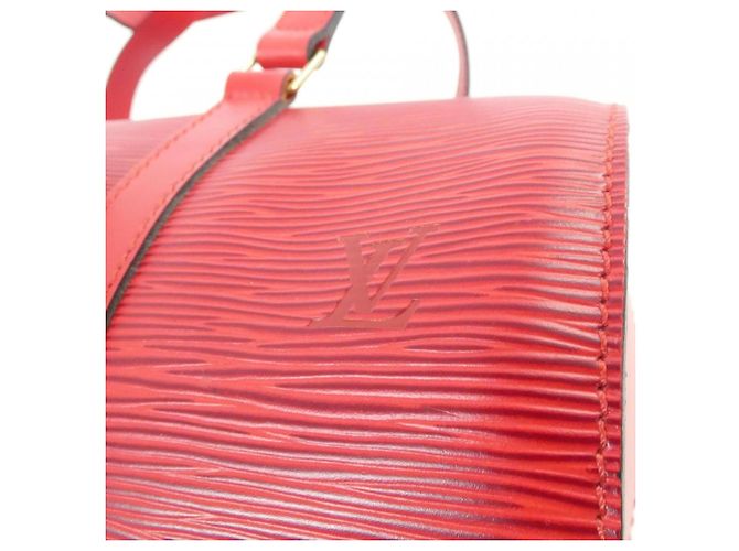 Borsa Soufflot Epi Louis Vuitton Rosso - vista 4