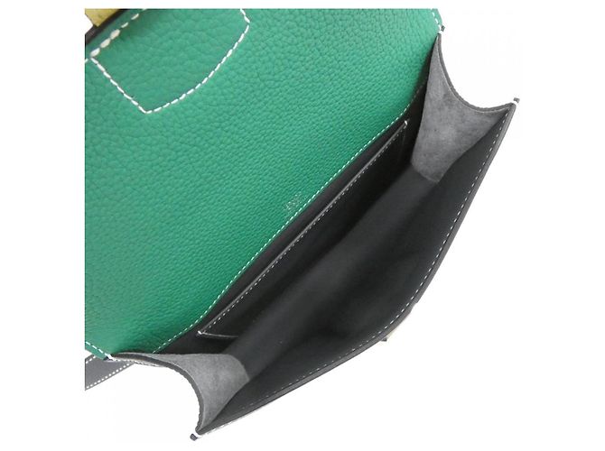 Bolsa de Ombro Colorblock Sac à Dépêches da Hermès Verde - vista 7