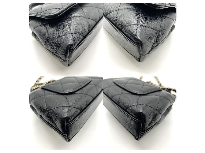 CHANEL Matelassé Coco Handle Micro Catena Clutch Nera Nero - vista 3