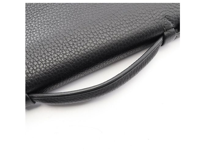Hermès Borsa da lavoro Sac à Dépêches in pelle Taurillon Clemence nera Nero - vista 8