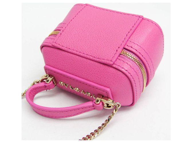 Bulgari Pochette in pelle Bvlgari Serpenti Mini per donne, borsa a spalla rosa - vista 6