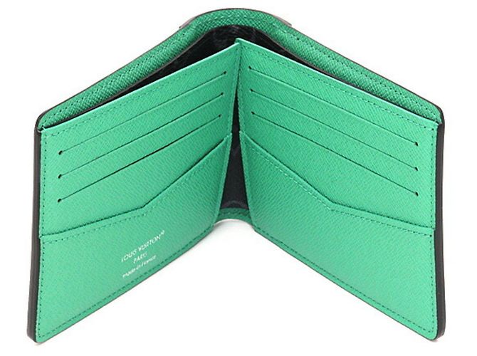 Cartera Slender Monogram Eclipse Bamboo Green de Louis Vuitton, sin usar Verde - vista 2