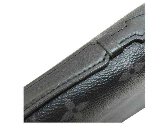 Borsa Clutch Zippy XL Louis Vuitton Monogram Eclipse Uomo LOUIS VUITTON Nero - vista 13