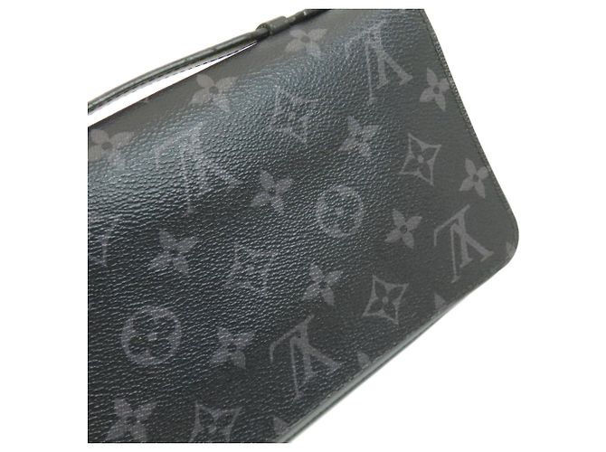 Borsa Clutch Zippy XL Louis Vuitton Monogram Eclipse Uomo LOUIS VUITTON Nero - vista 16