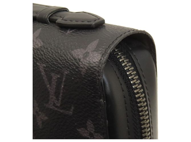 Borsa Clutch Zippy XL Louis Vuitton Monogram Eclipse Uomo LOUIS VUITTON Nero - vista 19