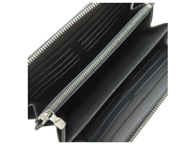 Borsa Clutch Zippy XL Louis Vuitton Monogram Eclipse Uomo LOUIS VUITTON Nero - vista 4