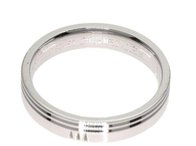 Hermès Anello Alleanza Kelly #, Oro Bianco, Donna HERMES - vista 4