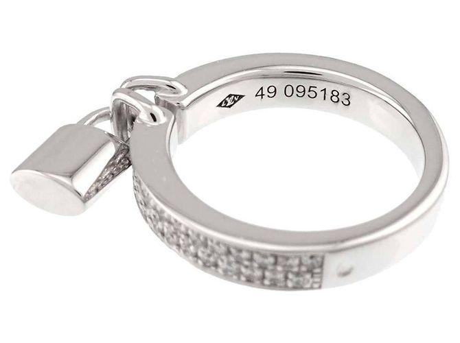 Louis Vuitton Lockit Ring # Diamantring, Weißgold () - Ansicht 4