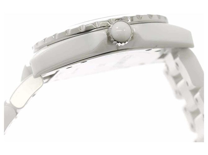Chanel Men's Watch, Date, Diamonds, White Ceramic, Automatic Movement - view 6