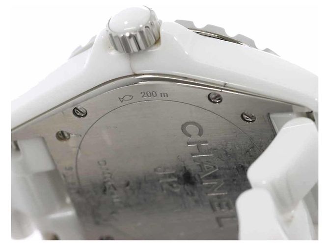 Chanel Men's Watch, Date, Diamonds, White Ceramic, Automatic Movement - view 9