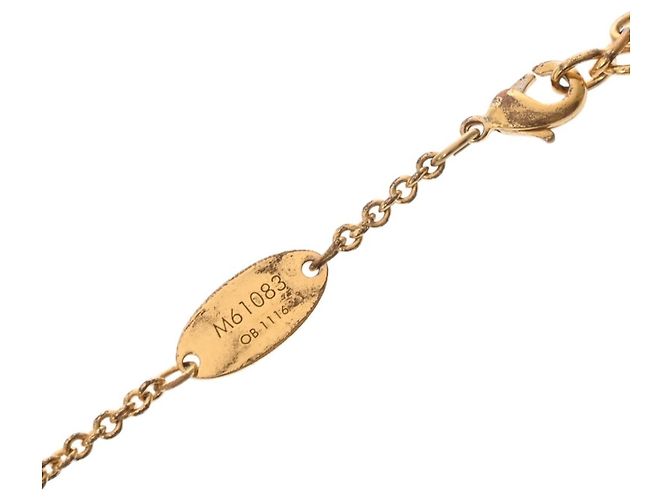 COLLAR GP Mujer Essential V Oro de LOUIS VUITTON, Grado A, Usado, Ginzo Dorado - vista 4