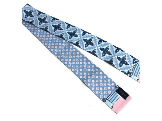 Foulard/Scaldacollo Monogram Animal Fish di Louis Vuitton Blu - vista 6