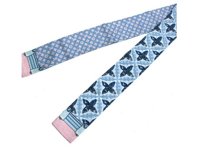 Foulard/Scaldacollo Monogram Animal Fish di Louis Vuitton Blu - vista 7
