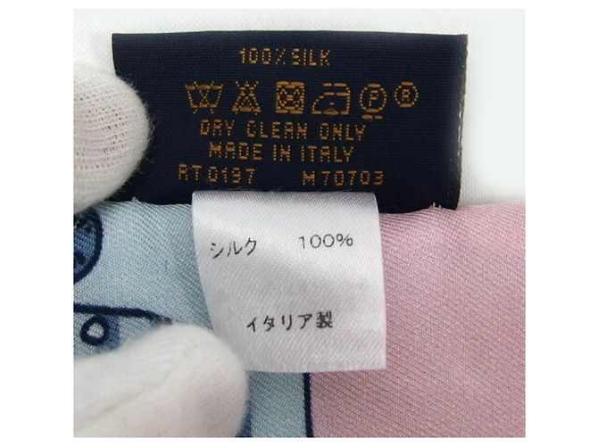 Foulard/Scaldacollo Monogram Animal Fish di Louis Vuitton Blu - vista 9