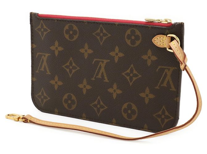 LOUIS VUITTON Monogram Neverfull PM Pouch, Multi-Pouch, Pivoine, Multicolore - vista 3
