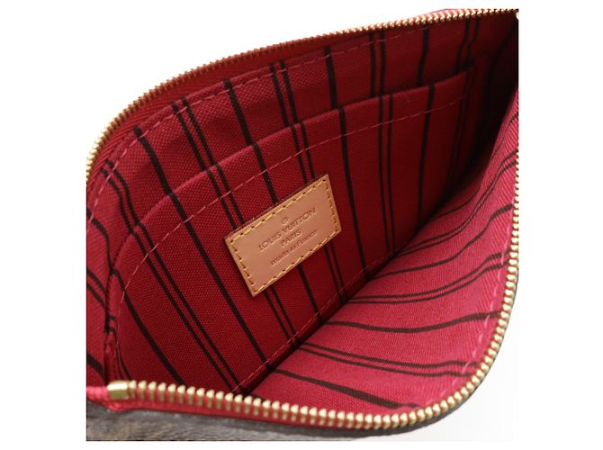 LOUIS VUITTON Monogram Neverfull PM Pouch, Multi-Pouch, Pivoine, Multicolore - vista 8