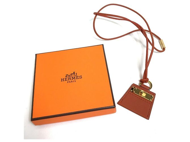 Hermès HERMES Mon Petit Kelly PM Collana in Pelle Donna Marrone - vista 9