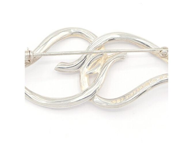 Broche Doble Hoja Tiffany & Co., Plata Esterlina, Pin Mujer. - vista 2