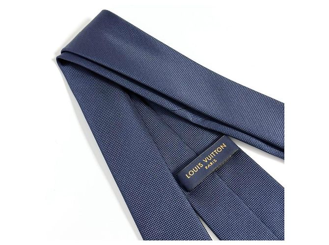 Louis Vuitton Necktie Cravat LV Gaston Navy Navy blue - view 5