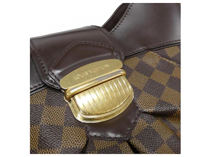 Borsa a Spalla Louis Vuitton Damier Sistina MM Marrone - vista 5