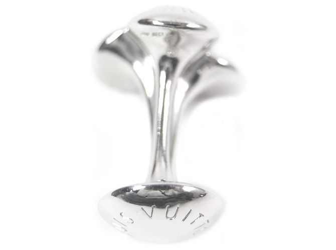 LOUIS VUITTON Gemelli Bouquet Clou, Argento, con Scatola, Peso ., Uomo. - vista 3