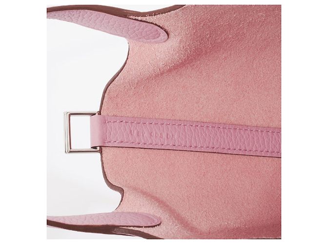 Borsa Tote Picotin Lock PM di Hermès in pelle Taurillon Clemence, Rosa - vista 12