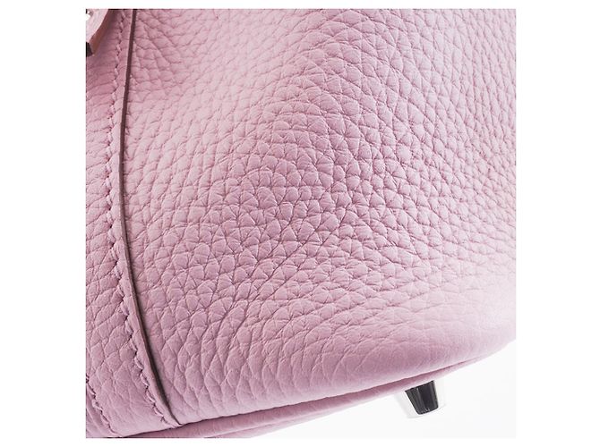 Borsa Tote Picotin Lock PM di Hermès in pelle Taurillon Clemence, Rosa - vista 5