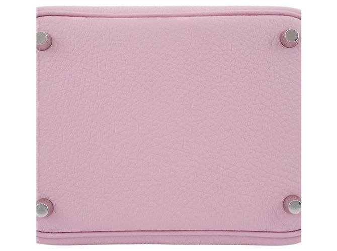 Borsa Tote Picotin Lock PM di Hermès in pelle Taurillon Clemence, Rosa - vista 7