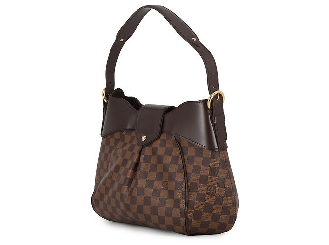 Borsa a Spalla Louis Vuitton Damier Ebene Sistina MM per Donne Marrone - vista 2